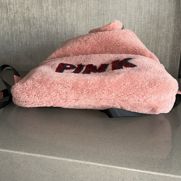 Fendi vocabulary Pink shearling convertible Backpack tote bag - Picture 8 of 16